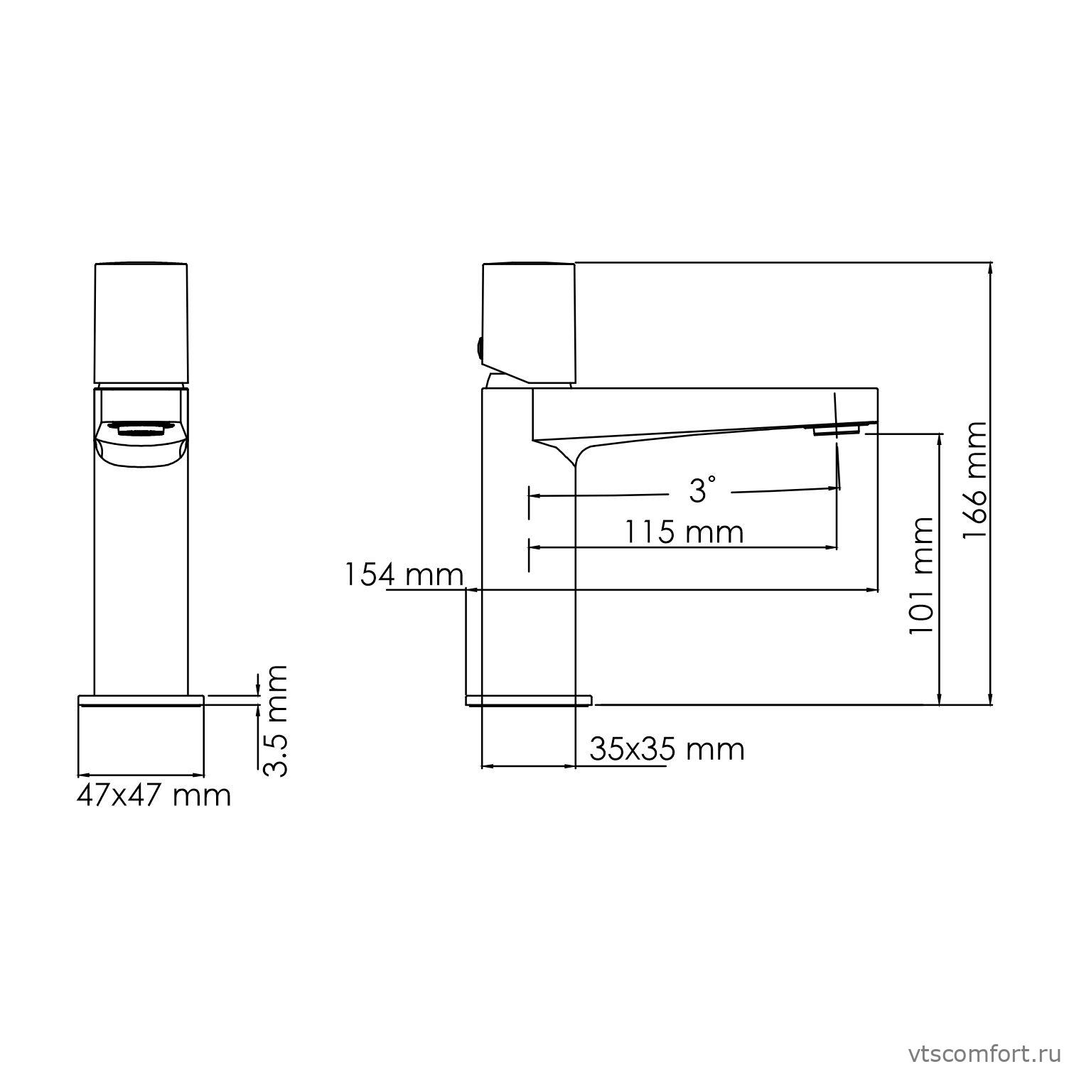 Фото WasserKraft Naab 8603 Смеситель для умывальника Изображение WasserKraft Naab 8603 Смеситель для умывальника