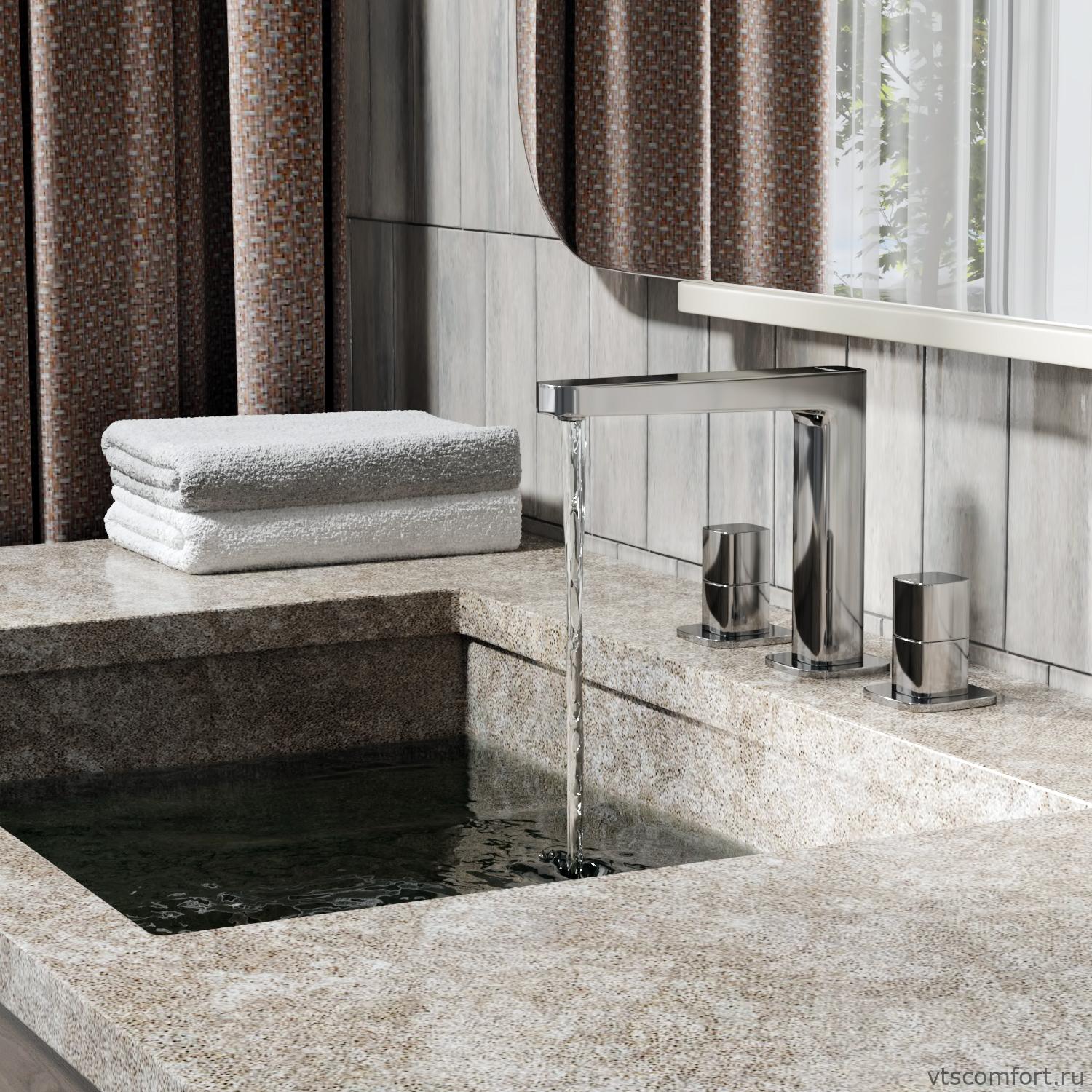 Фото WasserKraft Naab 8635 Встраиваемый смеситель для умывальника Изображение WasserKraft Naab 8635 Встраиваемый смеситель для умывальника