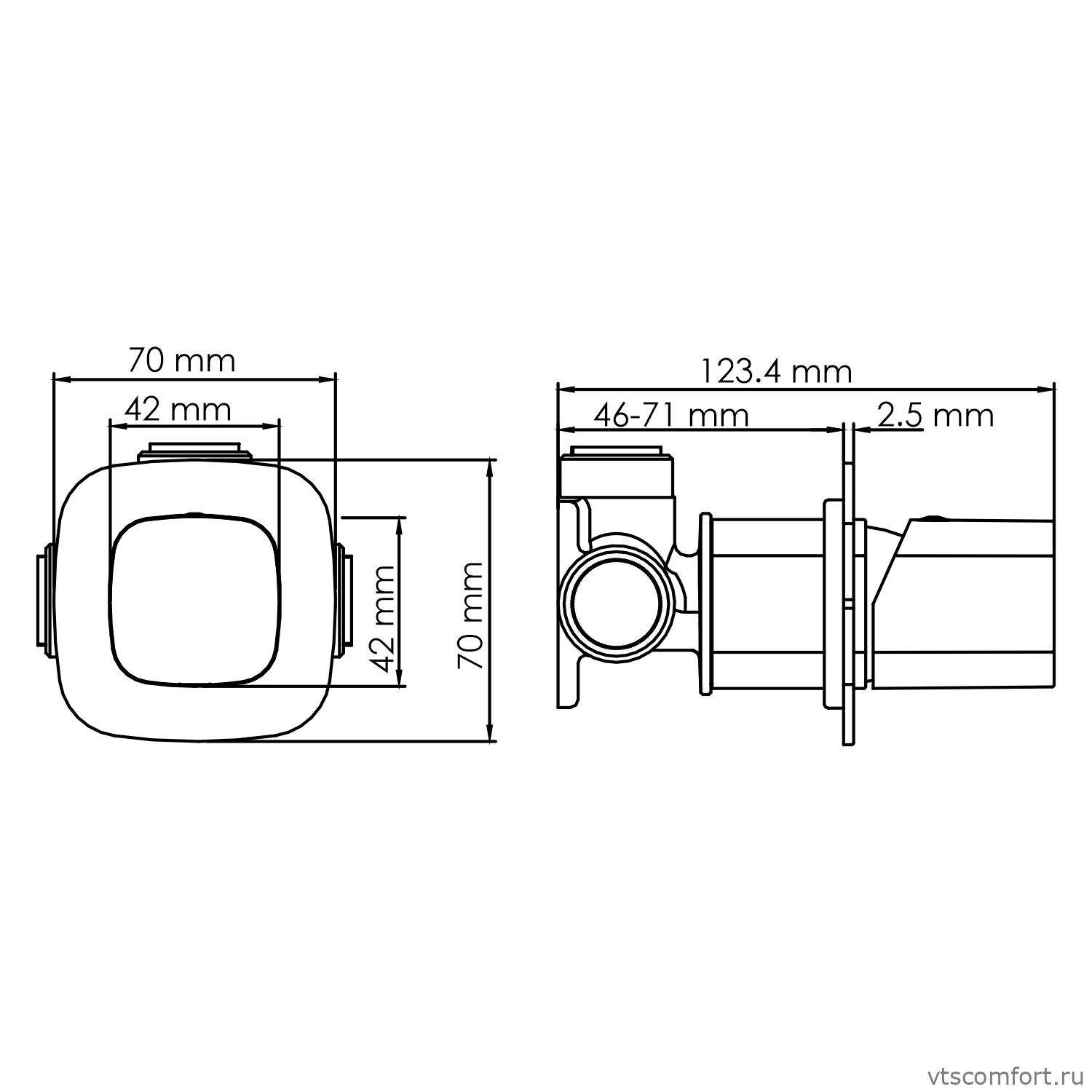 Фото WasserKraft Naab 8651 Смеситель для душа Изображение WasserKraft Naab 8651 Смеситель для душа