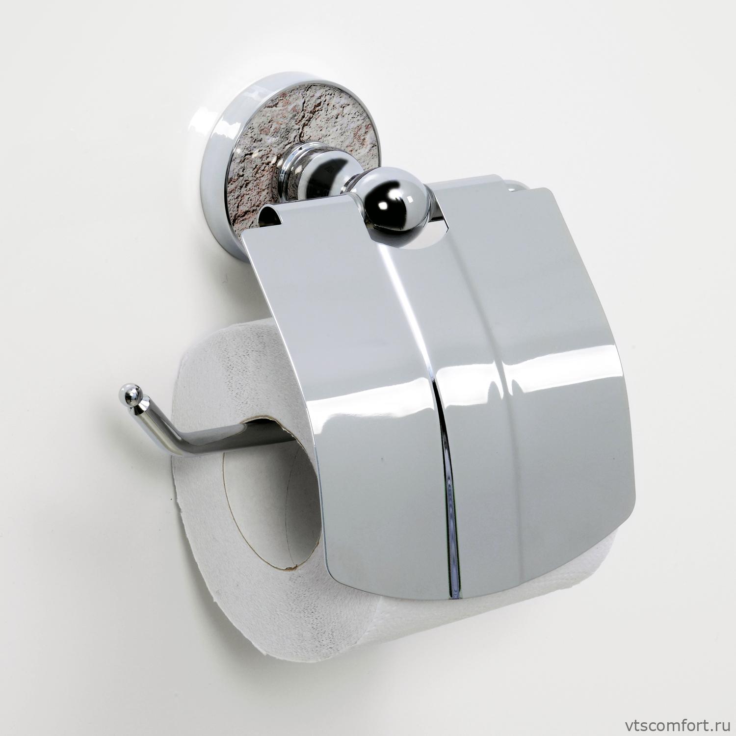 Фото WasserKraft Nau K-7725 Держатель туалетной бумаги с крышкой Изображение WasserKraft Nau K-7725 Держатель туалетной бумаги с крышкой