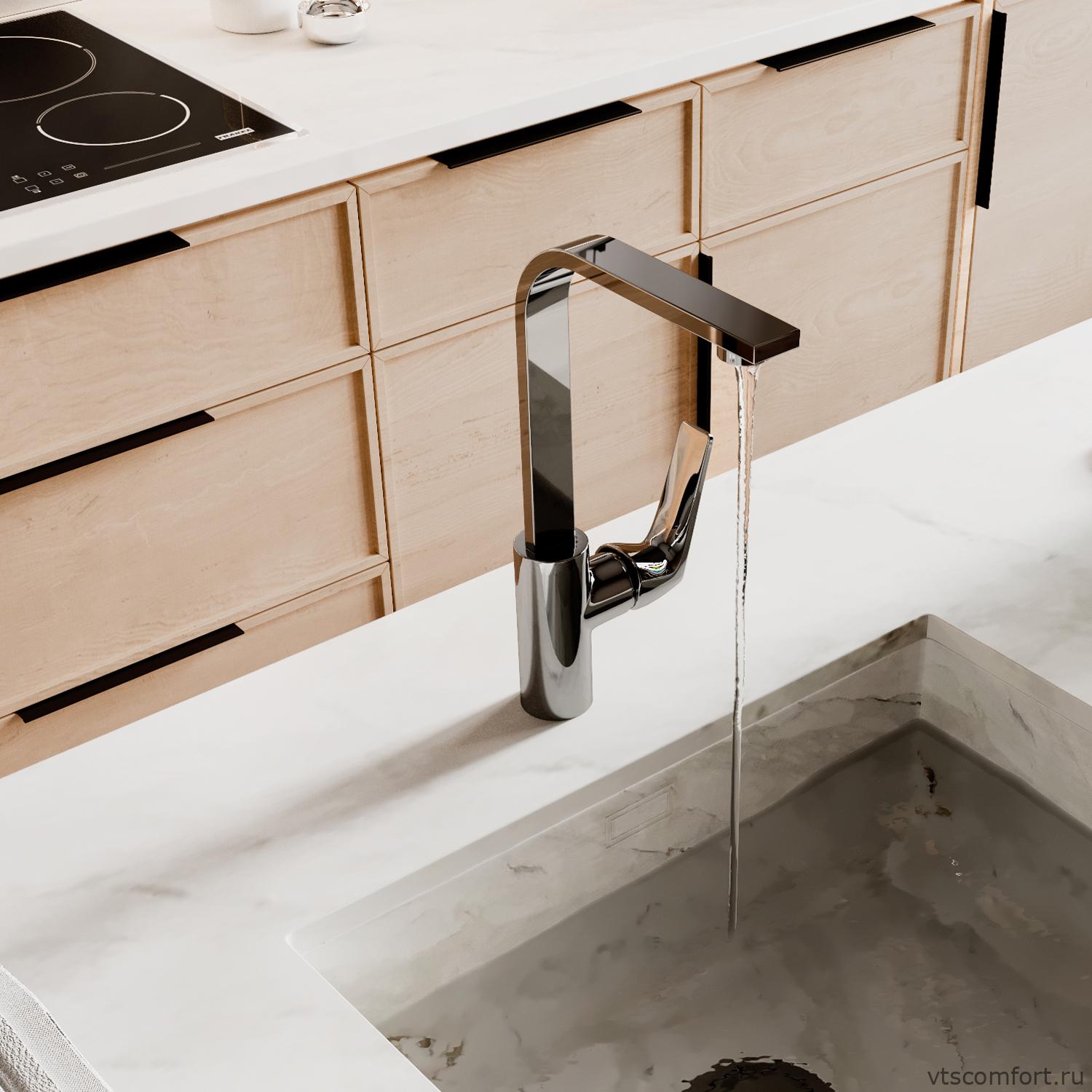 Фото WasserKraft Neime 1907 Смеситель для кухни Изображение WasserKraft Neime 1907 Смеситель для кухни