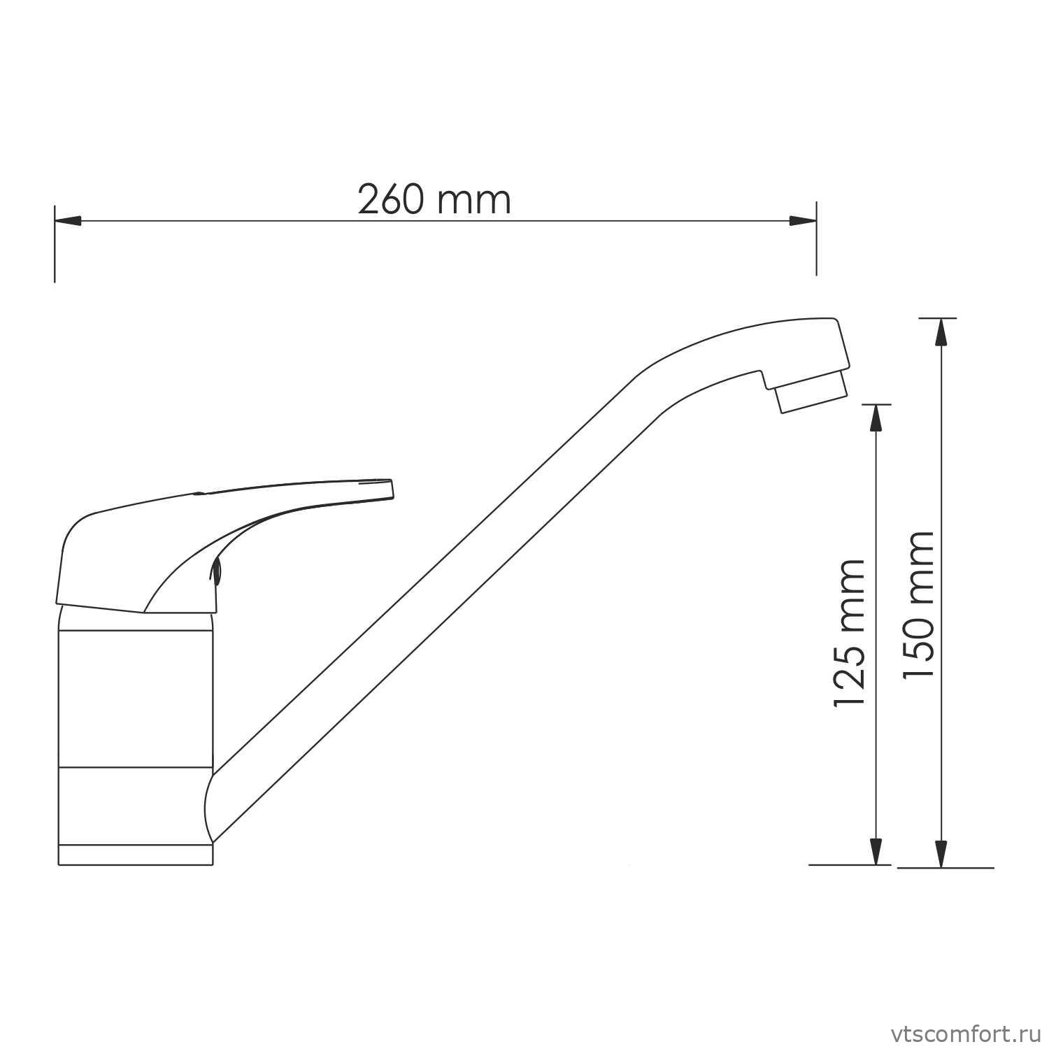 Фото WasserKraft Oder 6307 Смеситель для кухни Изображение WasserKraft Oder 6307 Смеситель для кухни