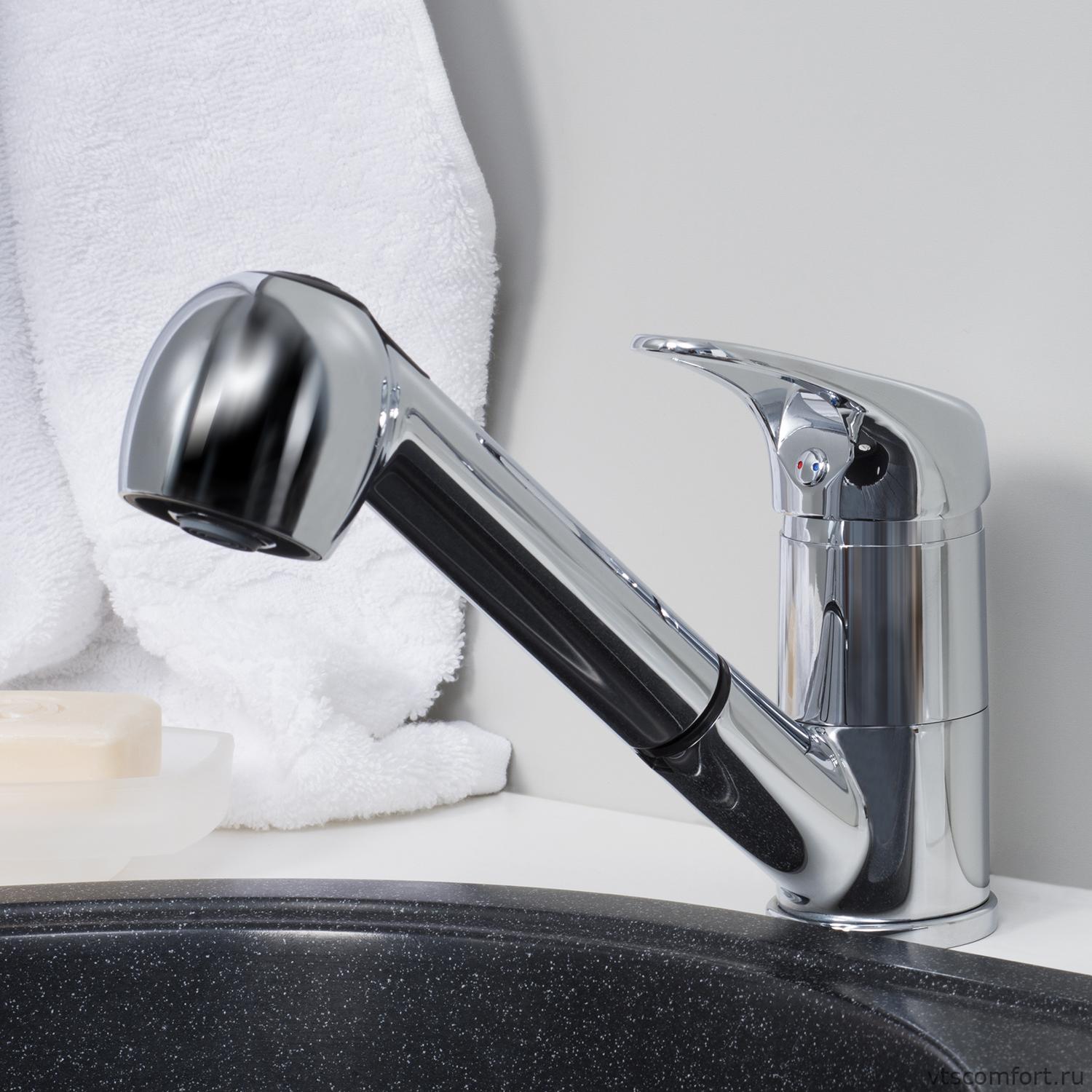 Фото WasserKraft Oder 6365 Смеситель для кухни с выдвижной лейкой Изображение WasserKraft Oder 6365 Смеситель для кухни с выдвижной лейкой