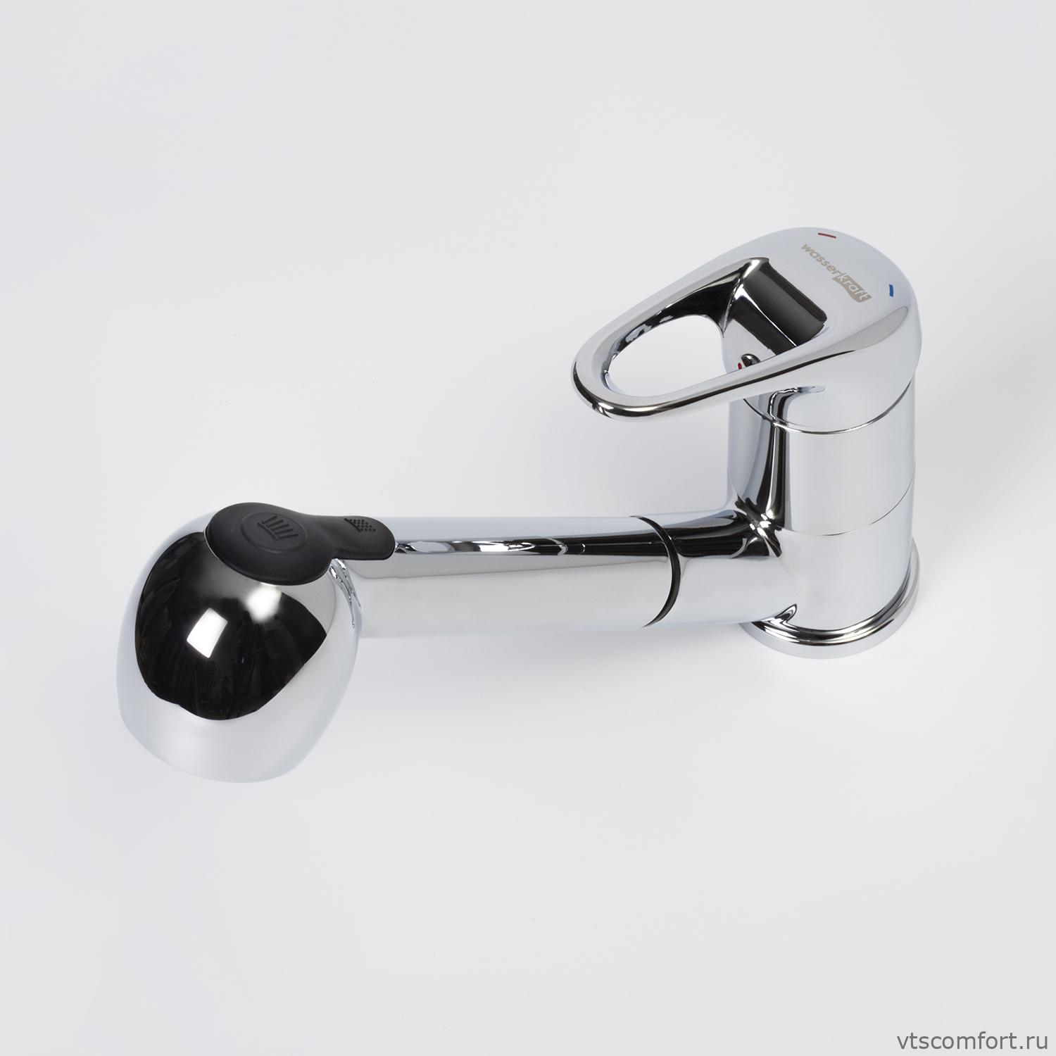 Фото WasserKraft Oder 6365 Смеситель для кухни с выдвижной лейкой Изображение WasserKraft Oder 6365 Смеситель для кухни с выдвижной лейкой