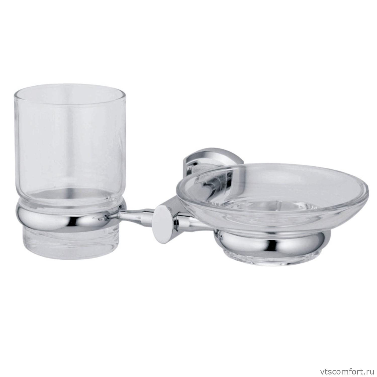 Фото WasserKraft Oder K-3026 Держатель стакана и мыльницы Изображение WasserKraft Oder K-3026 Держатель стакана и мыльницы