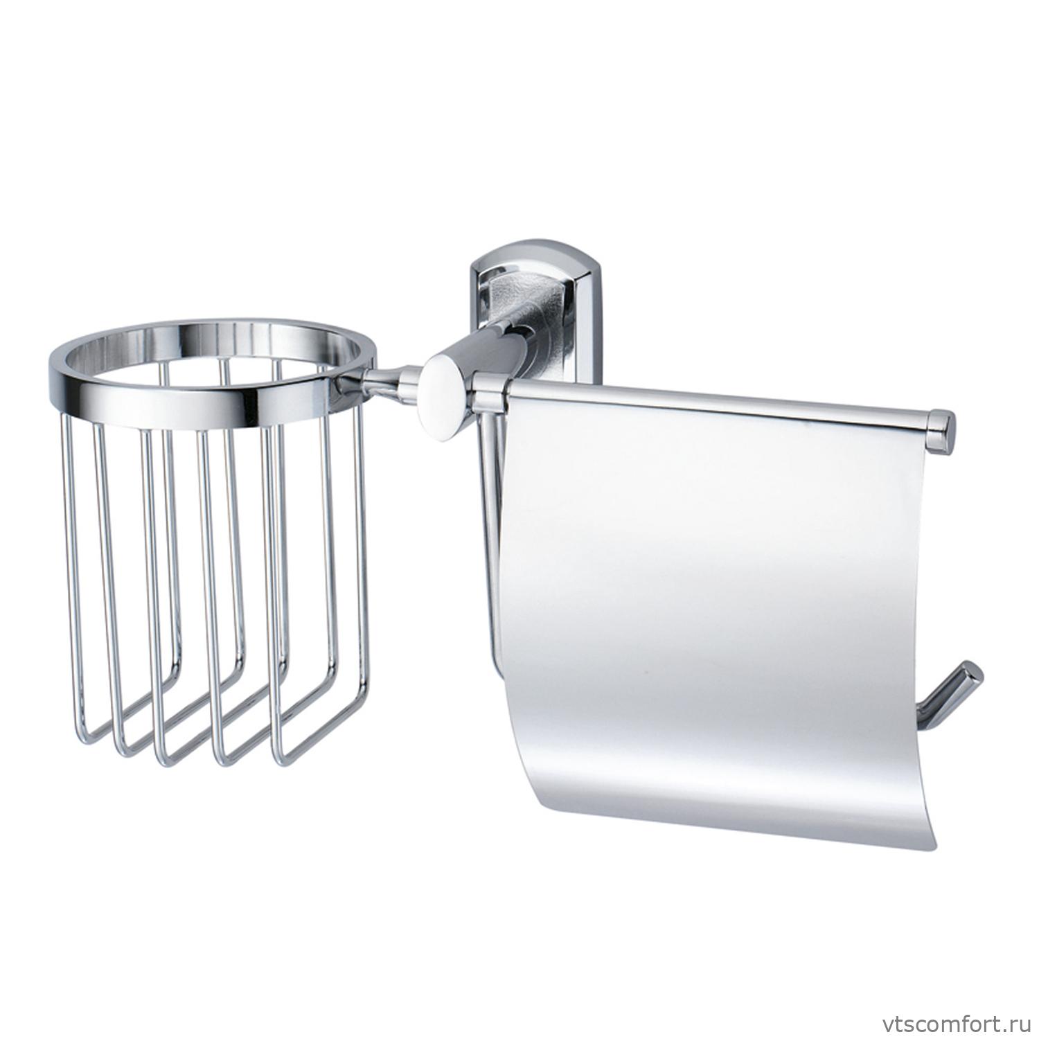 Фото WasserKraft Oder K-3059 Держатель туалетной бумаги и освежителя Изображение WasserKraft Oder K-3059 Держатель туалетной бумаги и освежителя