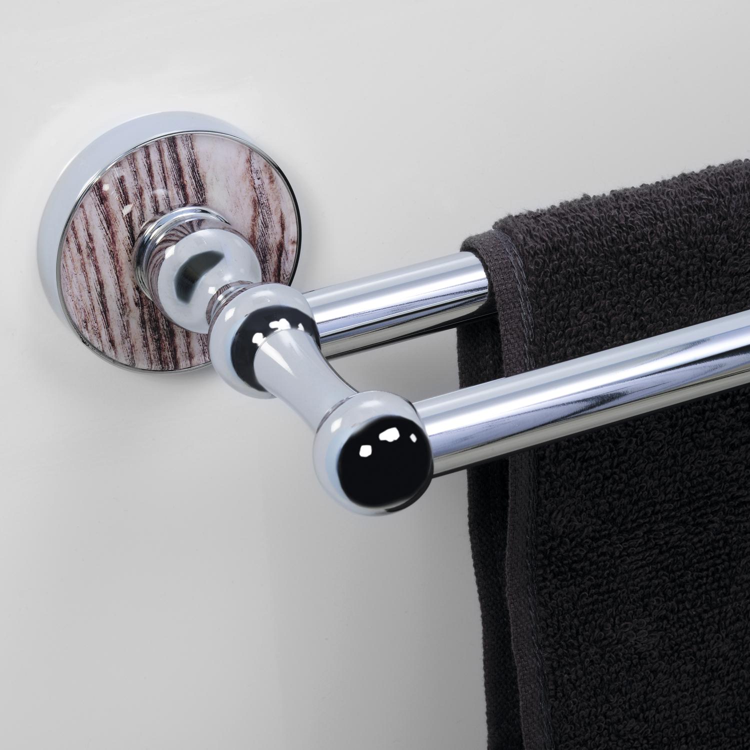 Фото WasserKraft Regen K-6940 Штанга для полотенец двойная Изображение WasserKraft Regen K-6940 Штанга для полотенец двойная