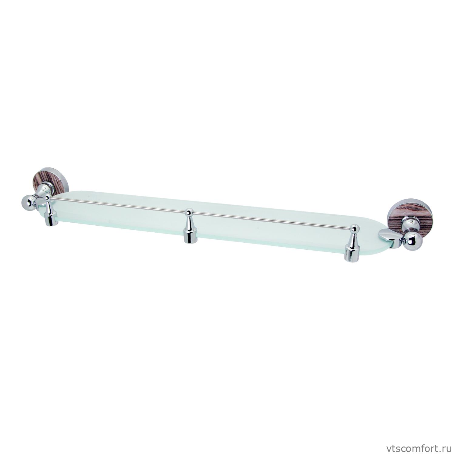 Фото WasserKraft Regen K-6944 Полка стеклянная с бортиком Изображение WasserKraft Regen K-6944 Полка стеклянная с бортиком