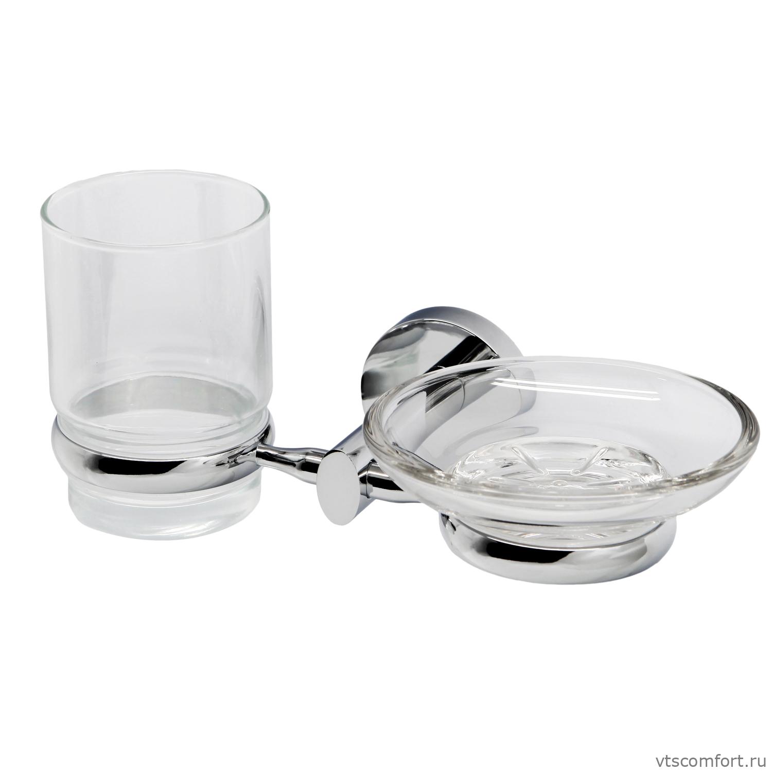 Фото WasserKraft Rhein K-6226 Держатель стакана и мыльницы Изображение WasserKraft Rhein K-6226 Держатель стакана и мыльницы