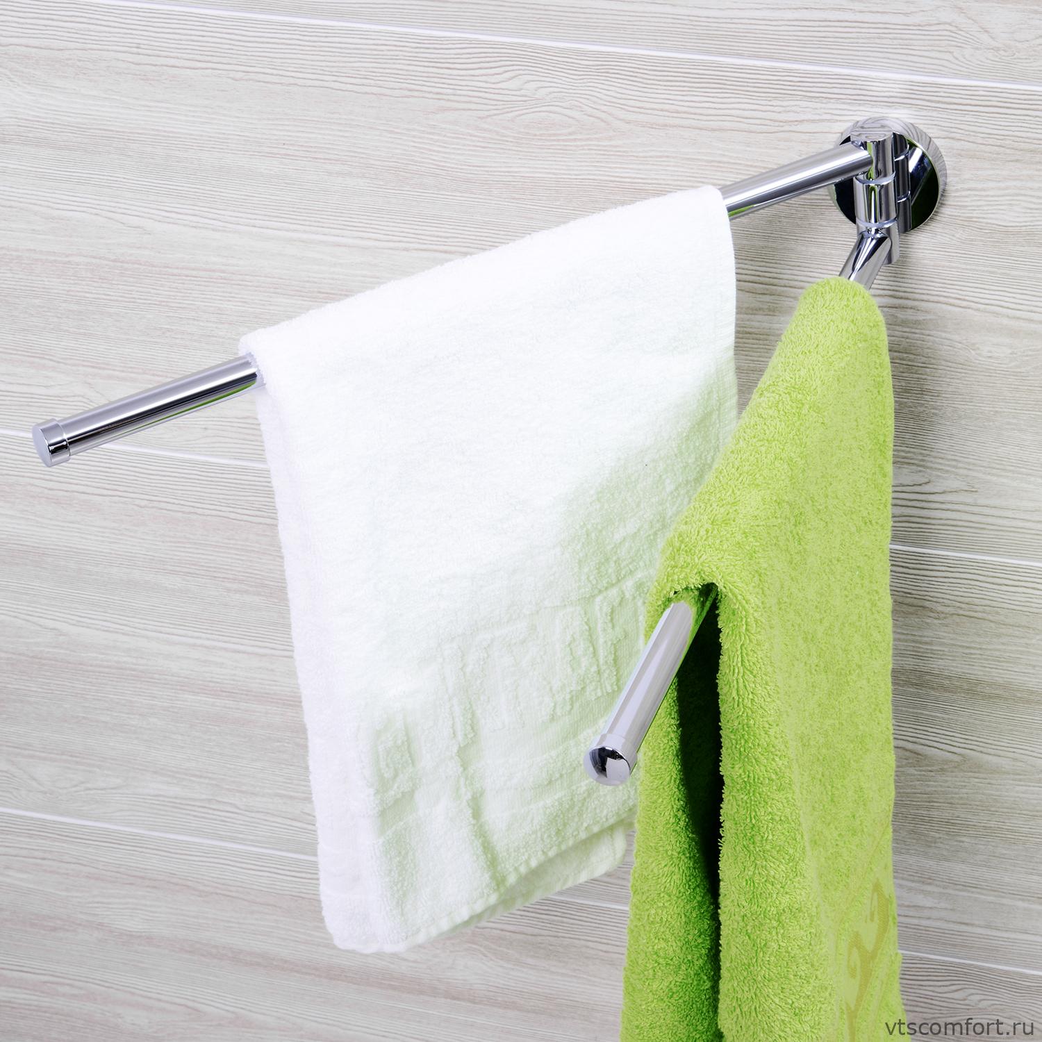 Фото WasserKraft Rhein K-6231 Держатель полотенец двойной Изображение WasserKraft Rhein K-6231 Держатель полотенец двойной