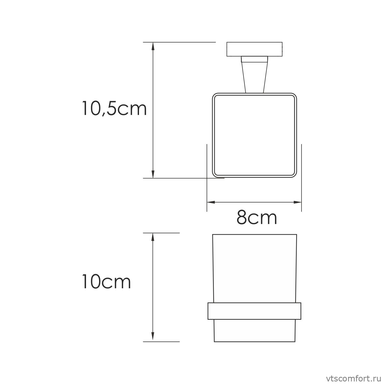 Фото WasserKraft Rhin K-8728 Подстаканник одинарный Изображение WasserKraft Rhin K-8728 Подстаканник одинарный