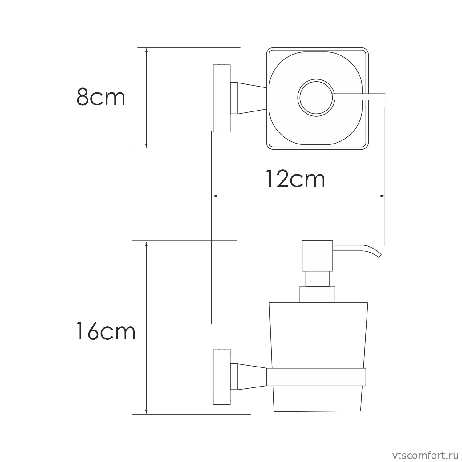 Фото WasserKraft Rhin K-8799 Дозатор для жидкого мыла Изображение WasserKraft Rhin K-8799 Дозатор для жидкого мыла