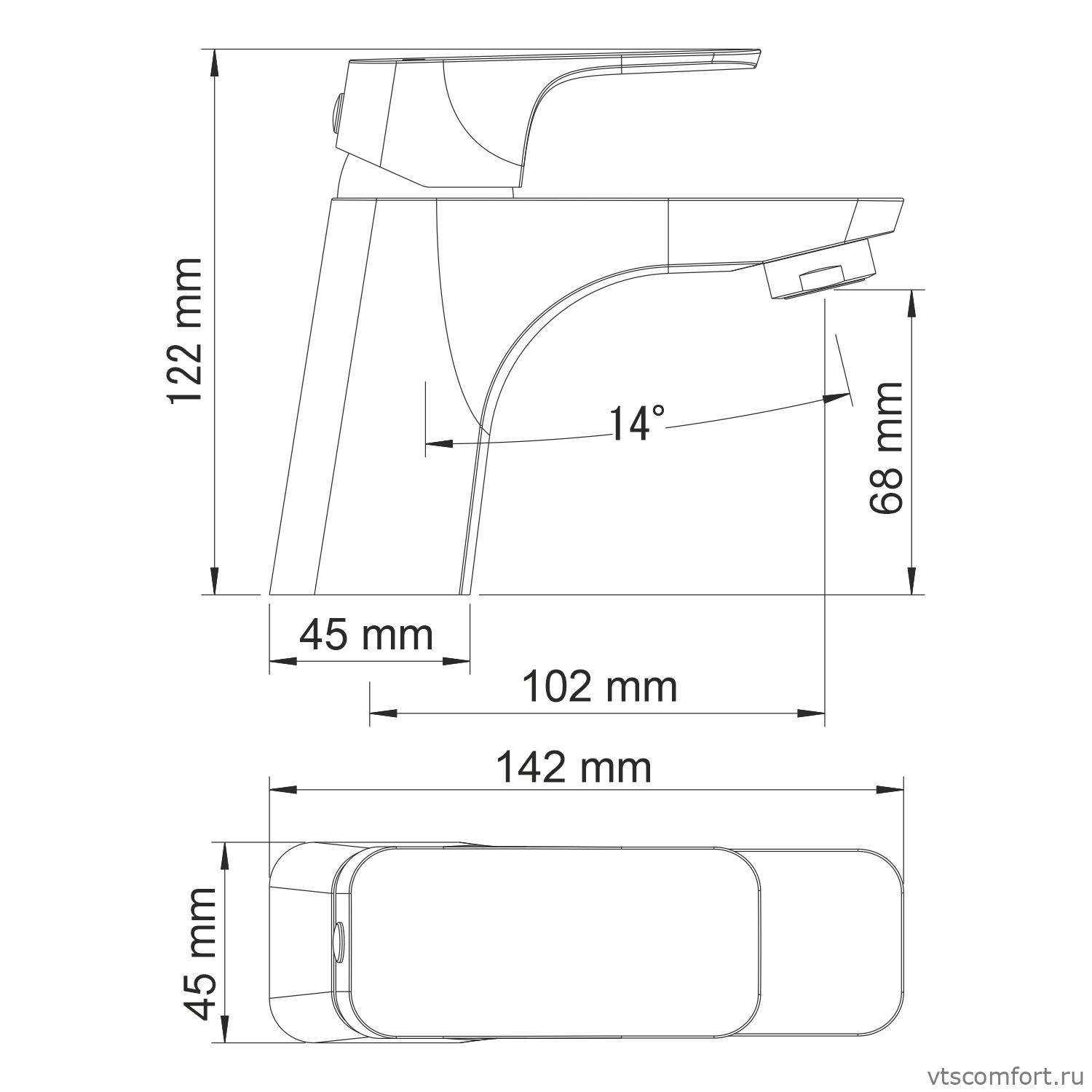 Фото WasserKraft Salm 2703 Смеситель для умывальника Изображение WasserKraft Salm 2703 Смеситель для умывальника