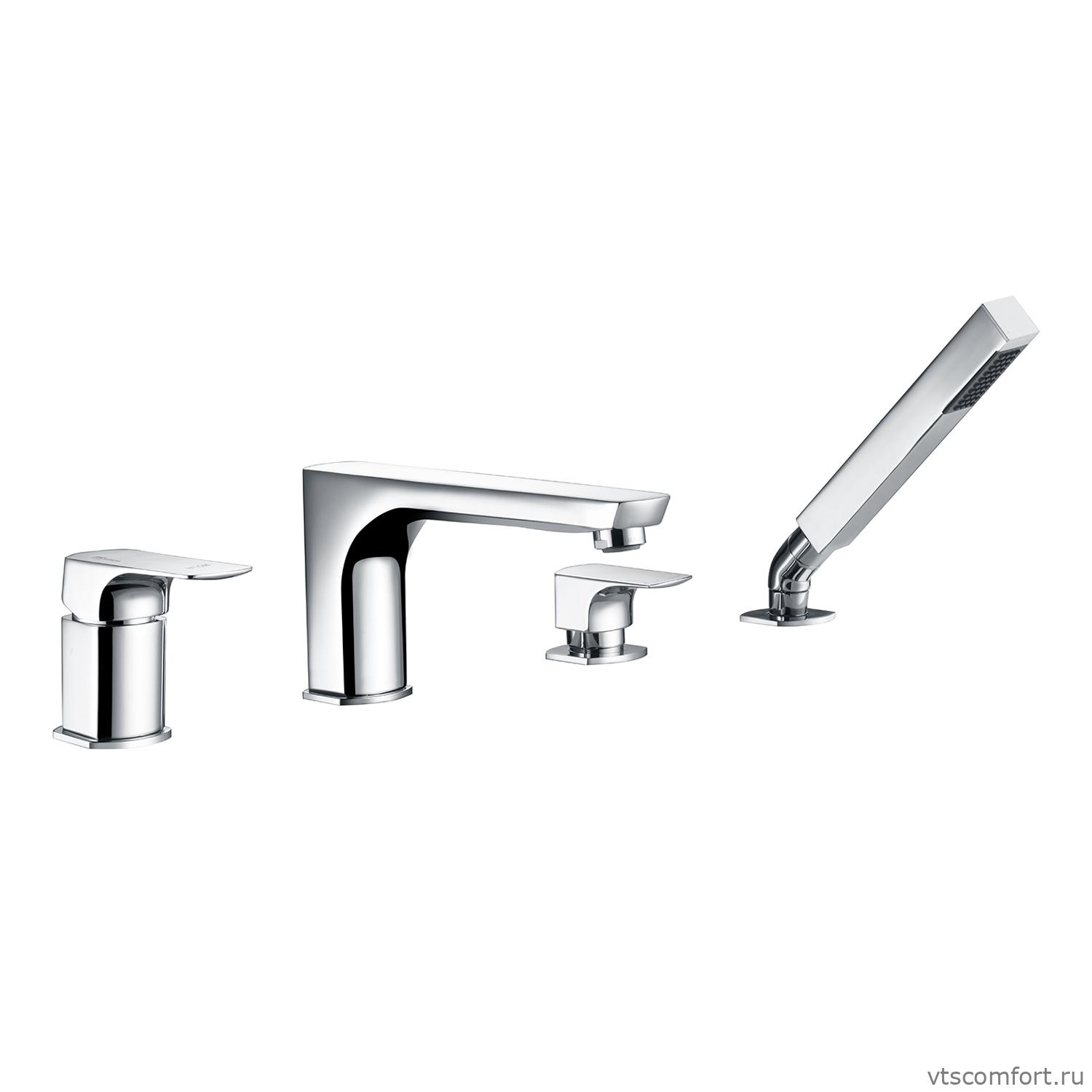 Фото WasserKraft Salm 2755 Смеситель на борт ванны 4 отверстия Изображение WasserKraft Salm 2755 Смеситель на борт ванны 4 отверстия