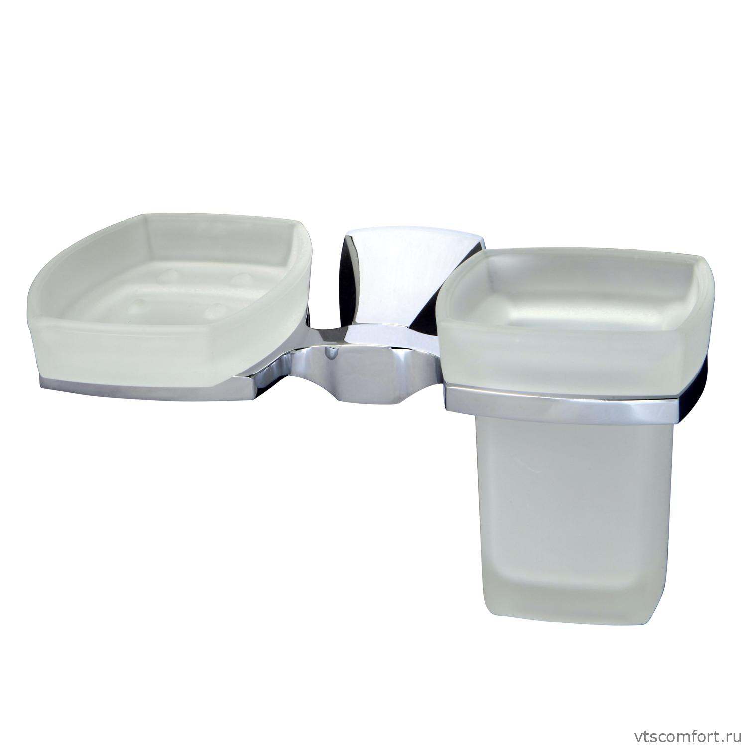 Фото WasserKraft Wern K-2526 Держатель стакана и мыльницы Изображение WasserKraft Wern K-2526 Держатель стакана и мыльницы