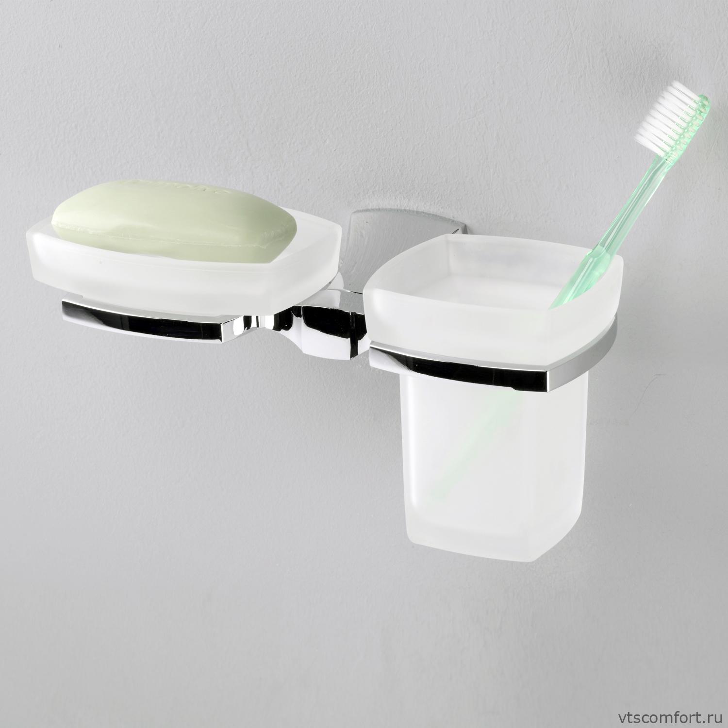 Фото WasserKraft Wern K-2526 Держатель стакана и мыльницы Изображение WasserKraft Wern K-2526 Держатель стакана и мыльницы