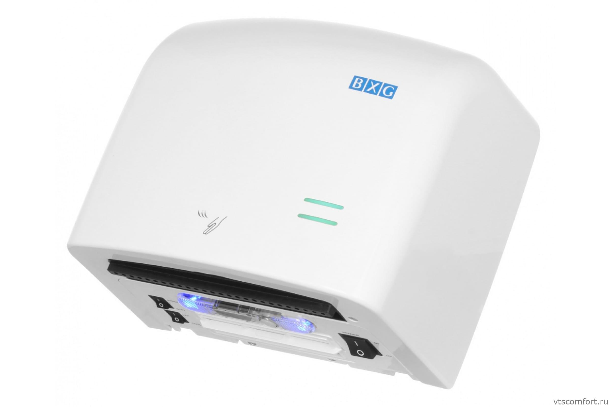 Фото BXG JET-5500 сенсорная сушилка для рук высокоскоростная белая Изображение BXG JET-5500 сенсорная сушилка для рук высокоскоростная белая