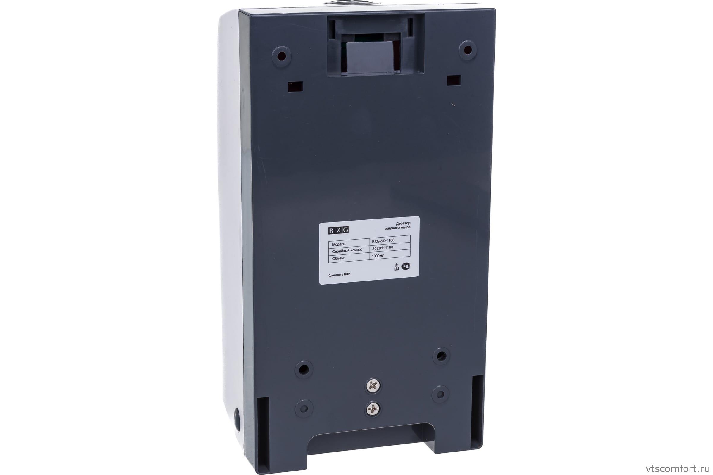 Фото Дозатор жидкого мыла BXG-SD-1188 1000 мл белый пластик Изображение Дозатор жидкого мыла BXG-SD-1188 1000 мл белый пластик