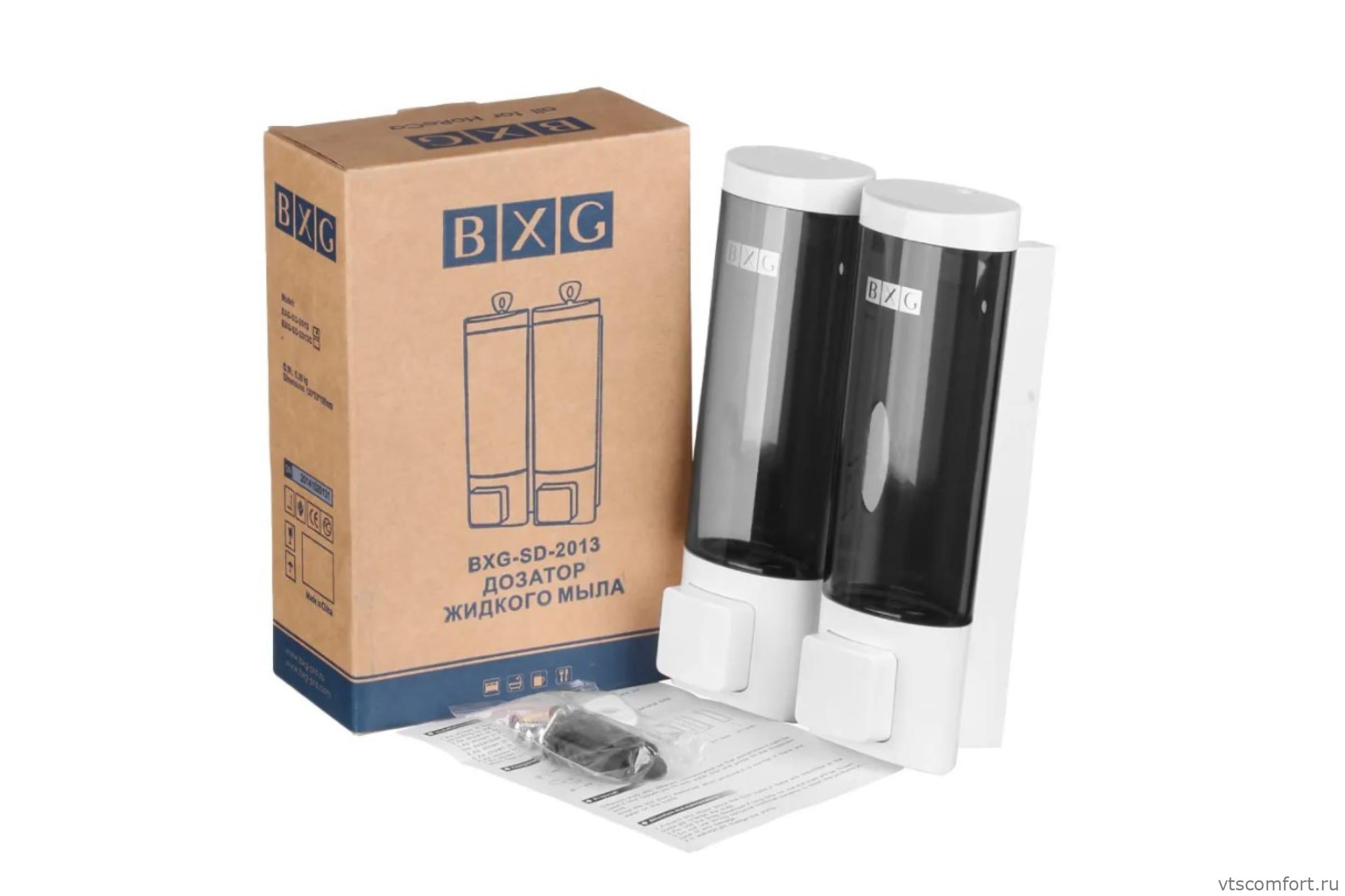Фото Дозатор жидкого мыла двойной BXG-SD-2013 400 мл пластик Изображение Дозатор жидкого мыла двойной BXG-SD-2013 400 мл пластик