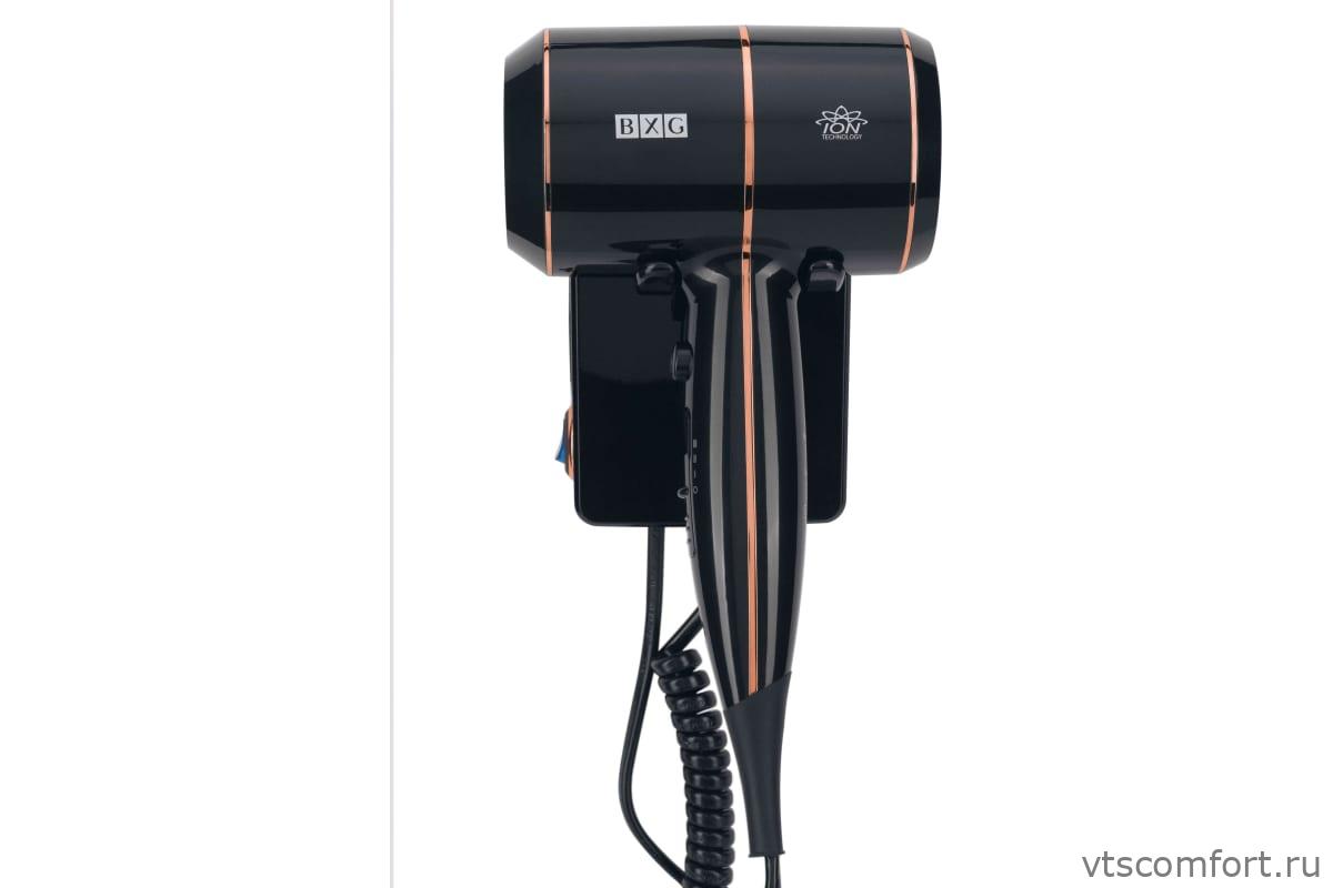 Фото BXG-1600H2 фен для волос 1800Вт черный настенный Изображение BXG-1600H2 фен для волос 1800Вт черный настенный