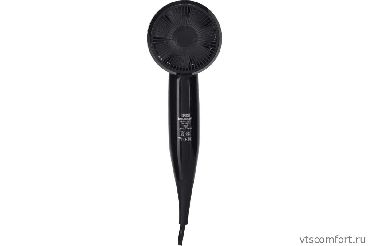Фото BXG-1600H2 фен для волос 1800Вт черный настенный Изображение BXG-1600H2 фен для волос 1800Вт черный настенный