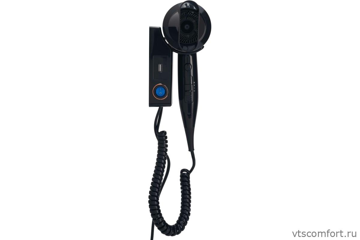 Фото BXG-1600H2 фен для волос 1800Вт черный настенный Изображение BXG-1600H2 фен для волос 1800Вт черный настенный