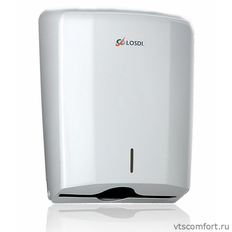 Фото Диспенсер для бумажных полотенец Algostar CP0106B белый пластик Изображение Диспенсер для бумажных полотенец Algostar CP0106B белый пластик