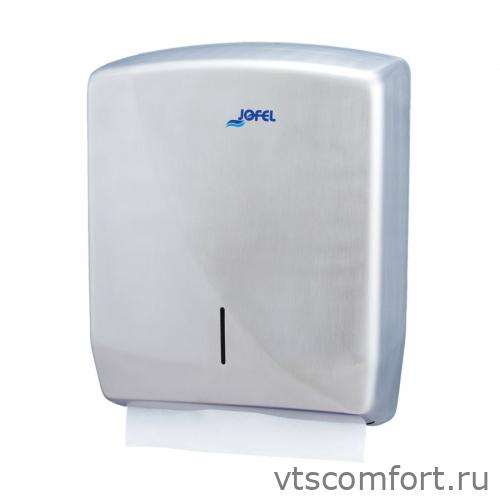 Фото Диспенсер для бумажных полотенец Jofel AH25000 матовая нержавейка Изображение Диспенсер для бумажных полотенец Jofel AH25000 матовая нержавейка