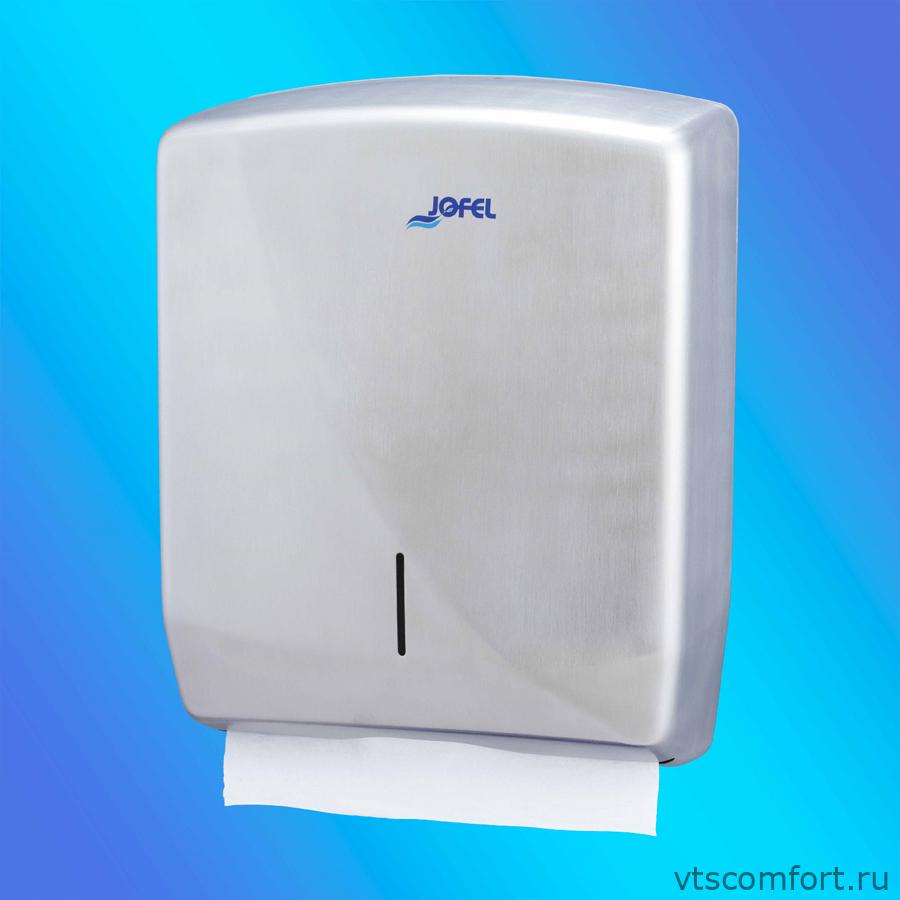 Фото Диспенсер для бумажных полотенец Jofel AH25500 глянцевая нержавейка Изображение Диспенсер для бумажных полотенец Jofel AH25500 глянцевая нержавейка