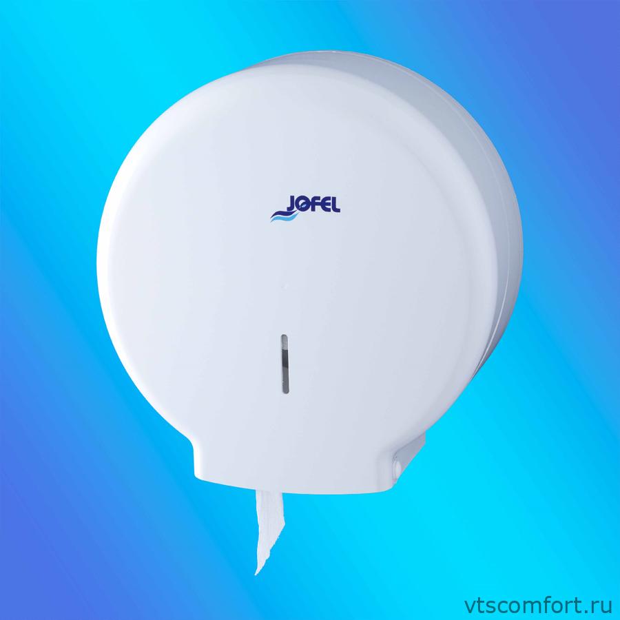 Фото Диспенсер туалетной бумаги Jofel AE51000 белый пластик Изображение Диспенсер туалетной бумаги Jofel AE51000 белый пластик