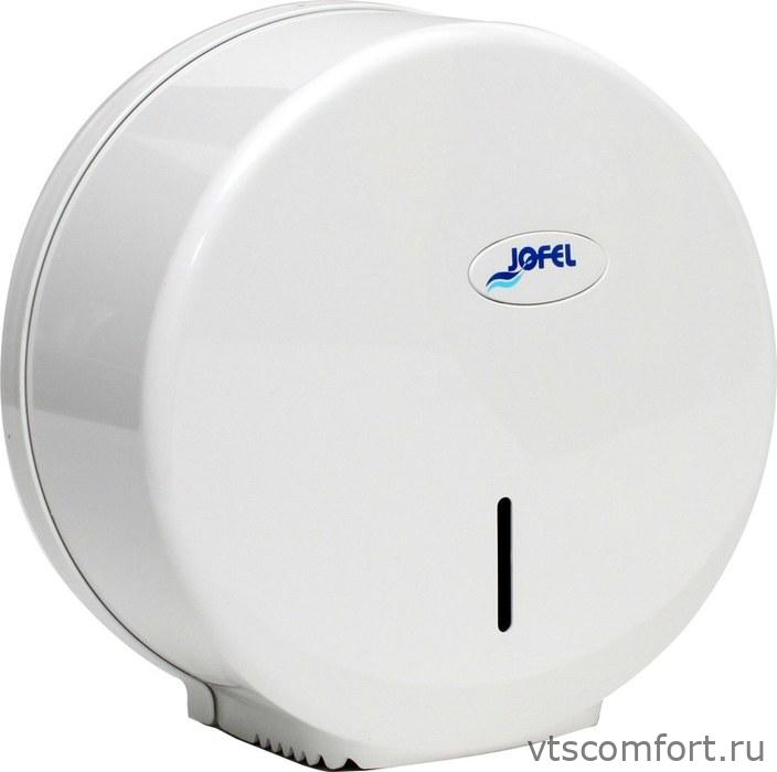 Фото Диспенсер туалетной бумаги Jofel AE57000 белый пластик Изображение Диспенсер туалетной бумаги Jofel AE57000 белый пластик