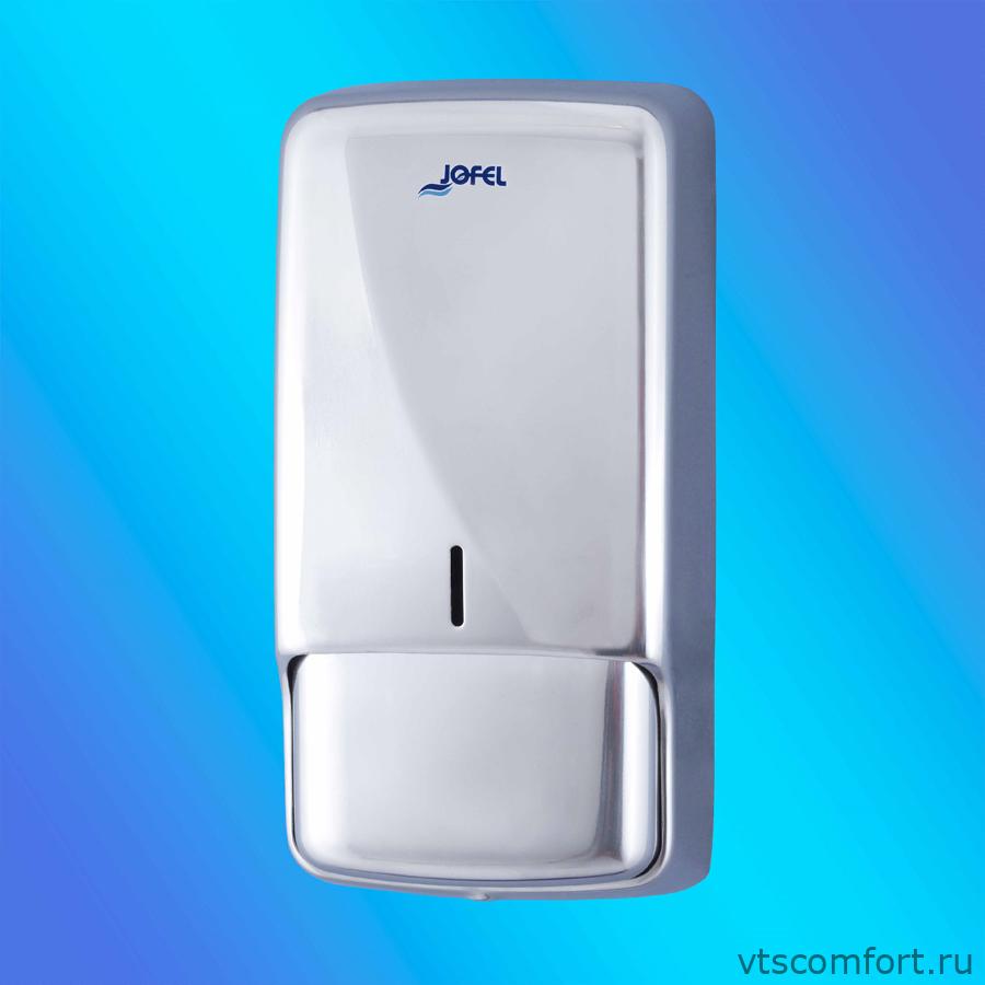 Фото Дозатор для жидкого мыла Jofel AC53550 800 мл глянцевая сталь Изображение Дозатор для жидкого мыла Jofel AC53550 800 мл глянцевая сталь