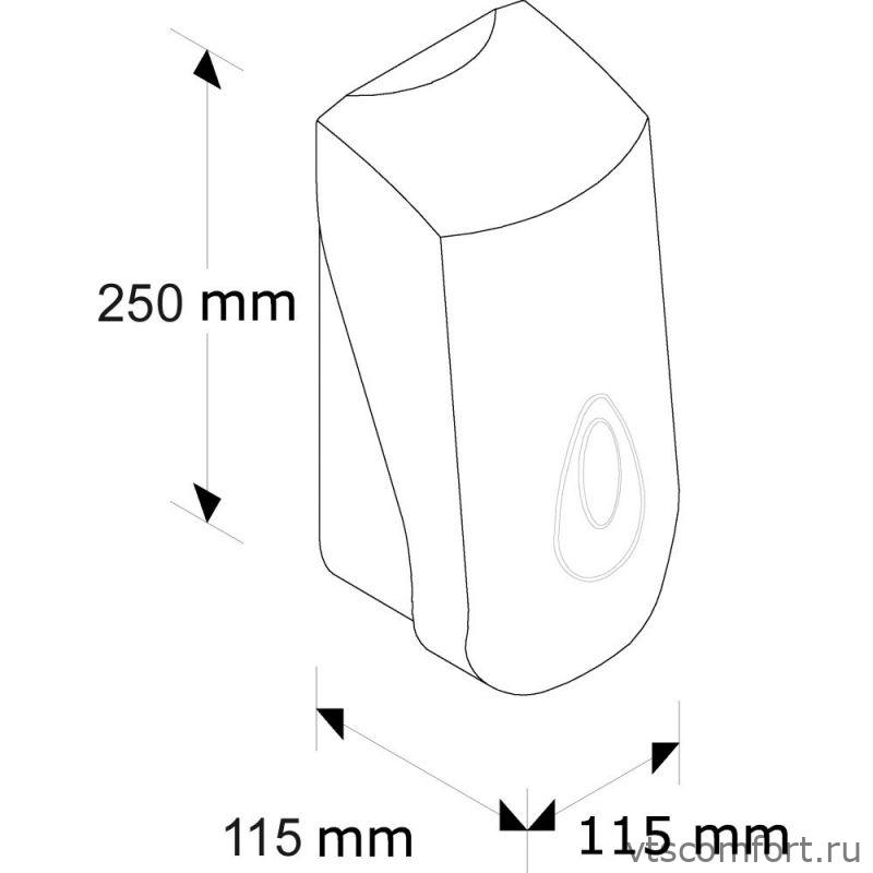 Фото Дозатор для жидкого мыла Merida Top Maxi DTN101 800 мл белый наливной Изображение Дозатор для жидкого мыла Merida Top Maxi DTN101 800 мл белый наливной