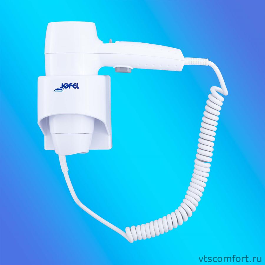 Фото Фен для волос настенный Jofel AB68500 1200 Вт белый Изображение Фен для волос настенный Jofel AB68500 1200 Вт белый