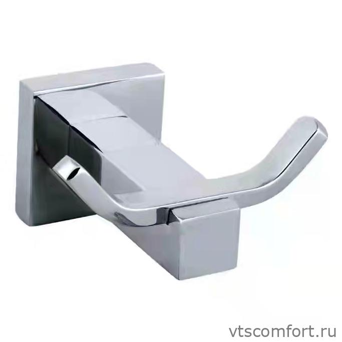 Фото Крючок двойной Ksitex BA-1102S глянцевая сталь Изображение Крючок двойной Ksitex BA-1102S глянцевая сталь