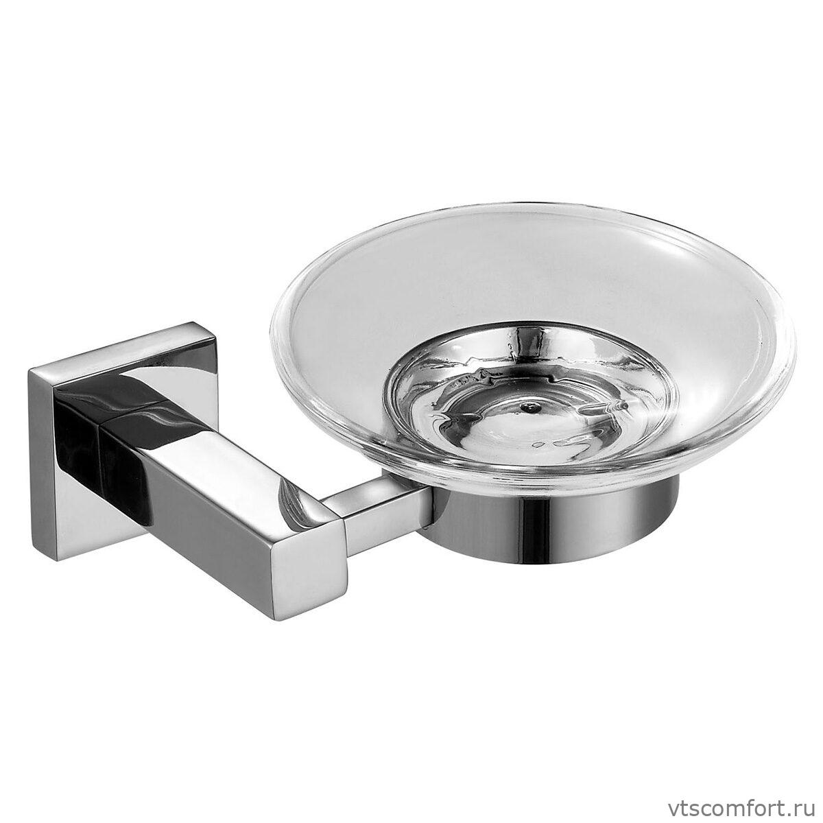 Фото Мыльница Ksitex BA-1104S глянцевая сталь и стекло Изображение Мыльница Ksitex BA-1104S глянцевая сталь и стекло
