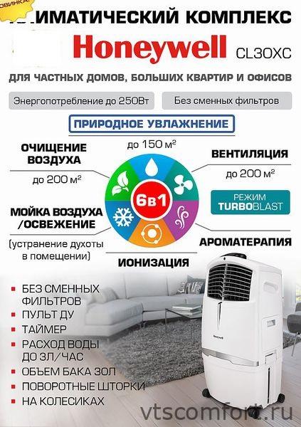 Фото Охладитель (увлажнитель) воздуха Honeywell CL30XC Изображение Охладитель (увлажнитель) воздуха Honeywell CL30XC