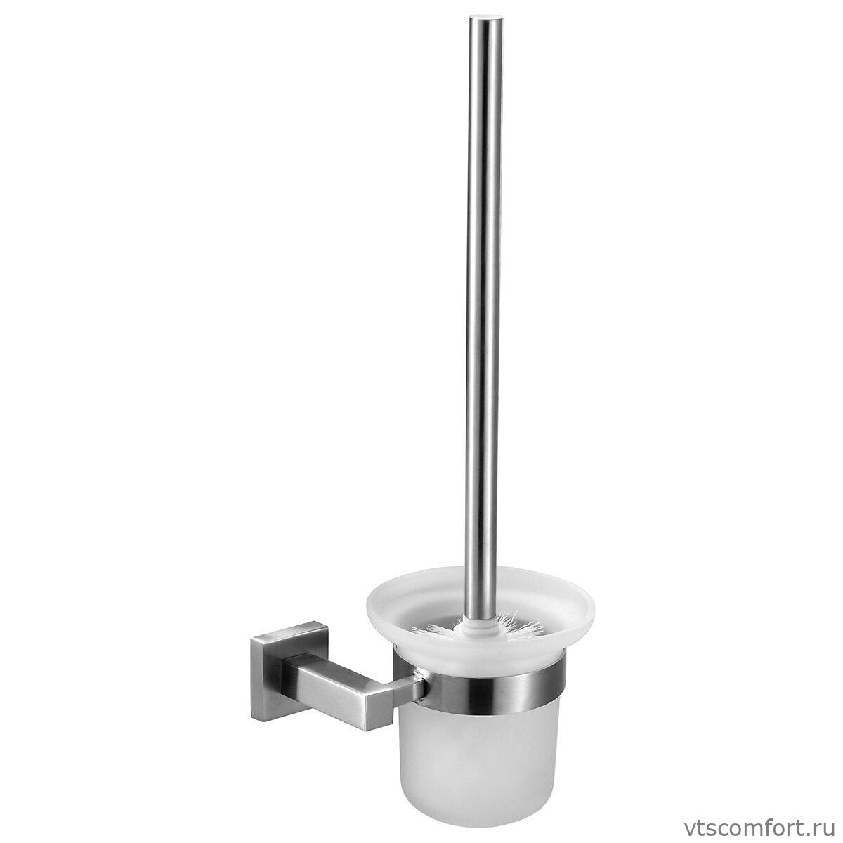 Фото Ёршик настенный Ksitex BA-1109S глянцевый хром и стекло Изображение Ёршик настенный Ksitex BA-1109S глянцевый хром и стекло