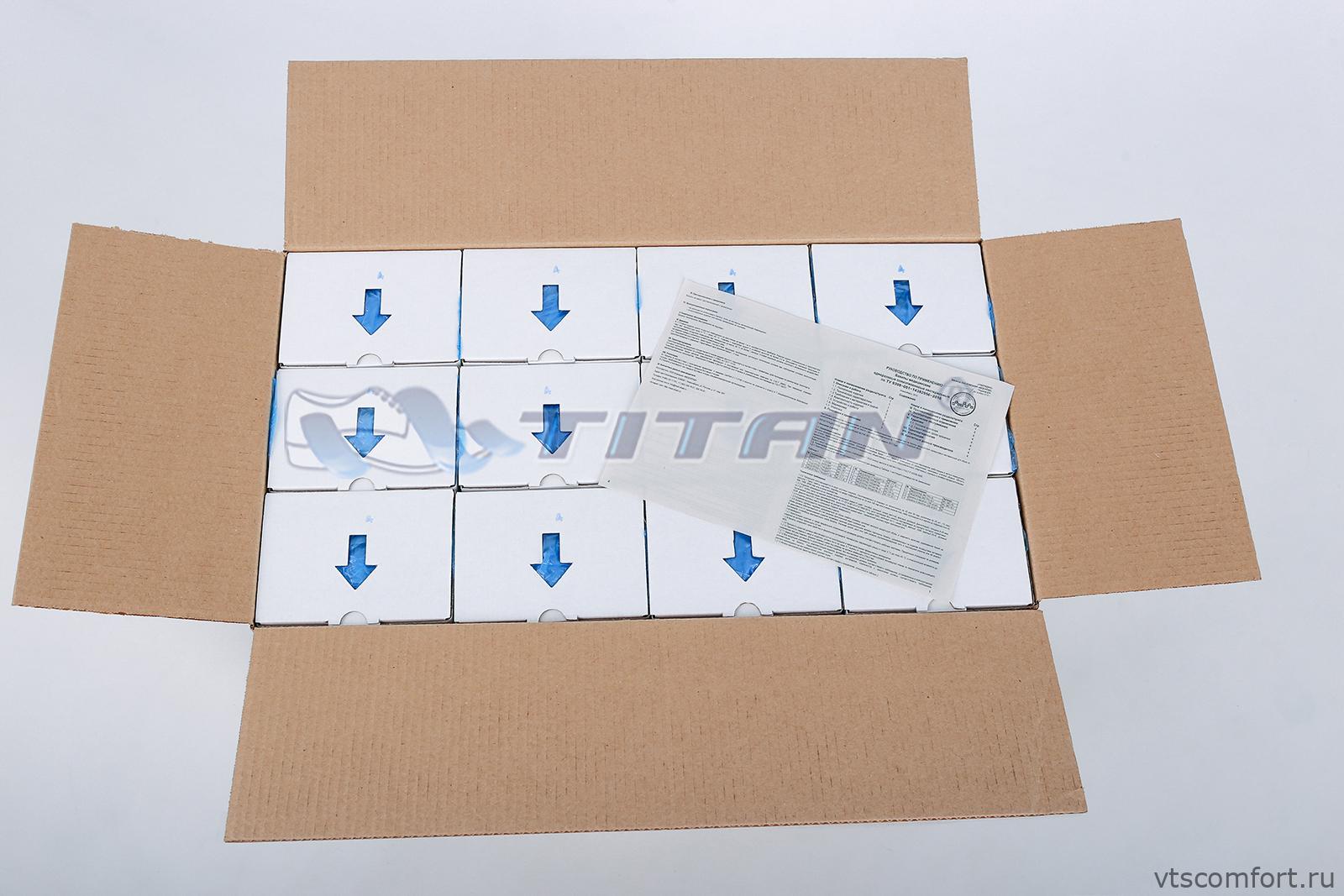 Фото Бахилы в кассетах для TITAN OPTIMUS и TITAN 100 (24 кассеты по 100 штук в коробке) Изображение Бахилы в кассетах для TITAN OPTIMUS и TITAN 100 (24 кассеты по 100 штук в коробке)