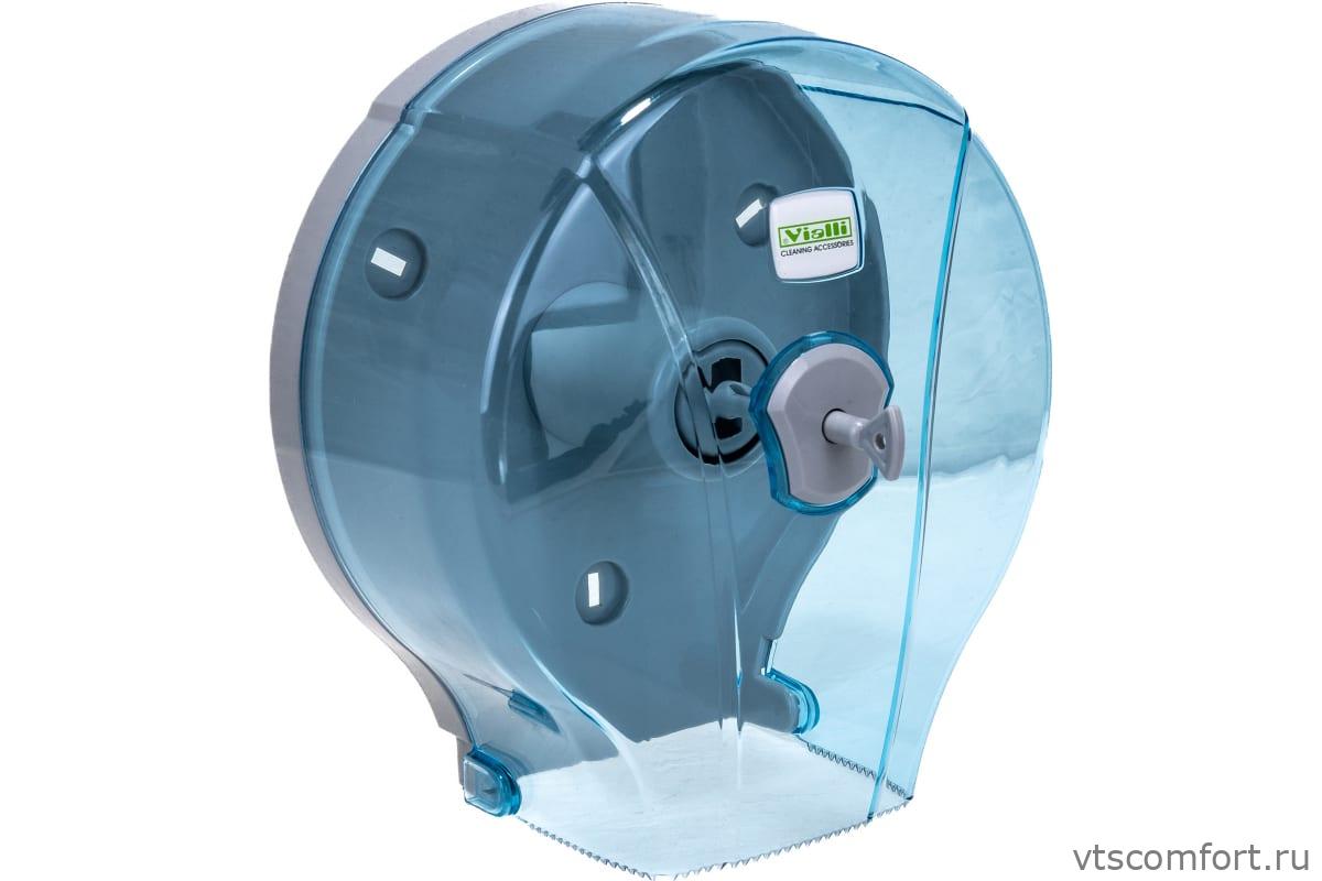 Фото Диспенсер туалетной бумаги Vialli MJ1T мини прозрачный пластик Изображение Диспенсер туалетной бумаги Vialli MJ1T мини прозрачный пластик