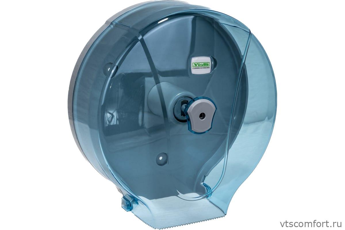 Фото Диспенсер туалетной бумаги Vialli MJ2T прозрачный пластик Изображение Диспенсер туалетной бумаги Vialli MJ2T прозрачный пластик