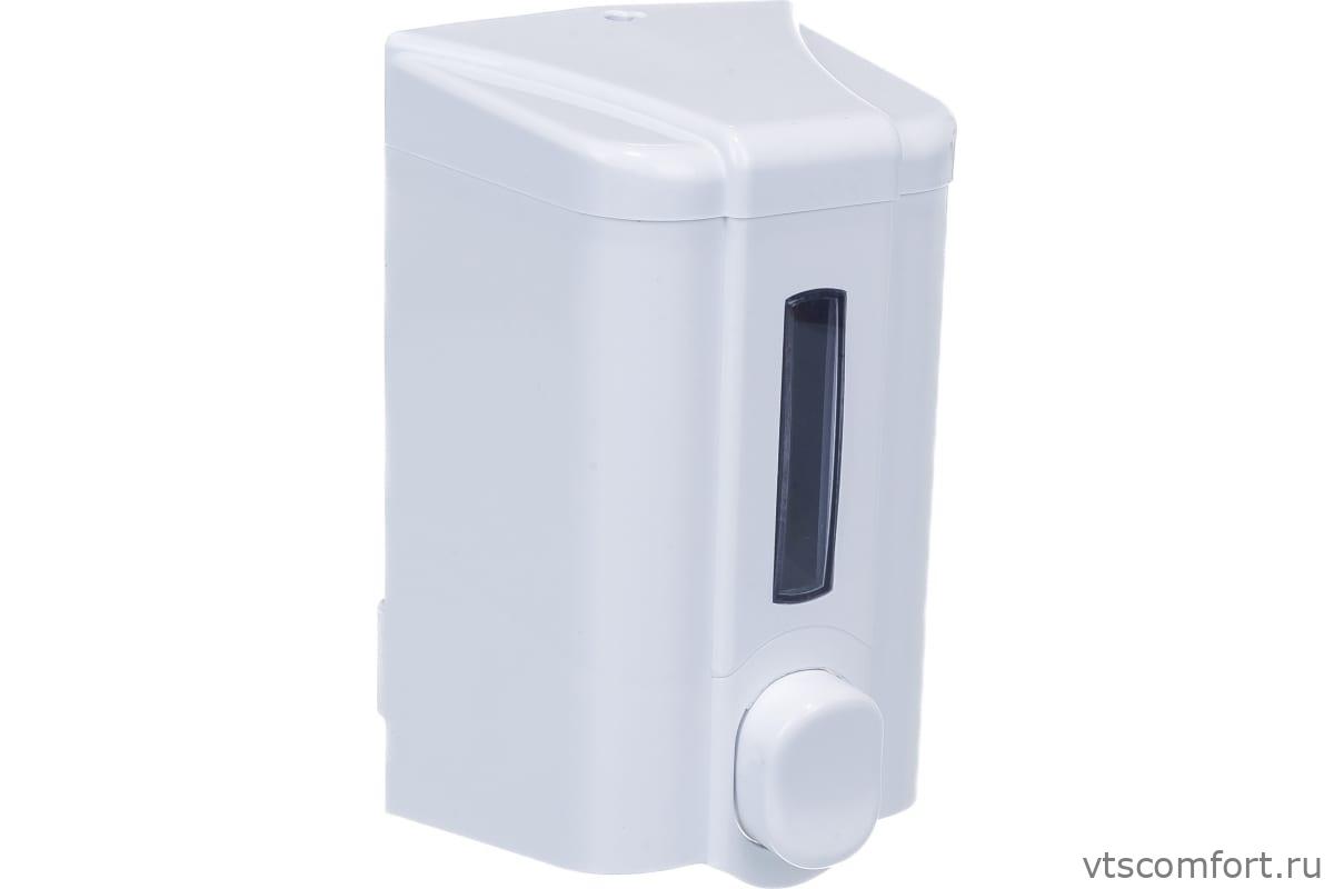 Фото Дозатор жидкого мыла Vialli S2 500мл белый пластик Изображение Дозатор жидкого мыла Vialli S2 500мл белый пластик