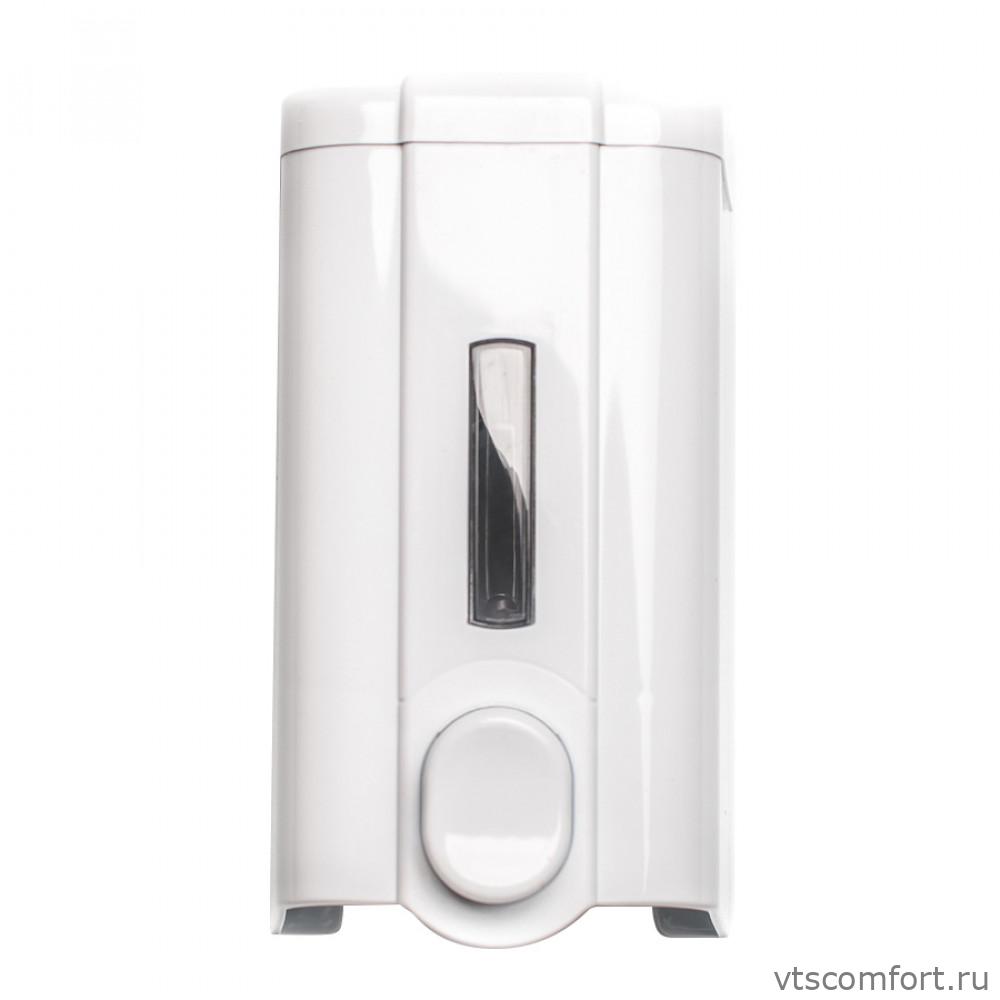 Фото Дозатор жидкого мыла Vialli S4 1000мл белый пластик Изображение Дозатор жидкого мыла Vialli S4 1000мл белый пластик