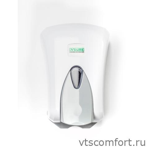 Фото Дозатор жидкого мыла Vialli S5 500мл белый пластик Изображение Дозатор жидкого мыла Vialli S5 500мл белый пластик