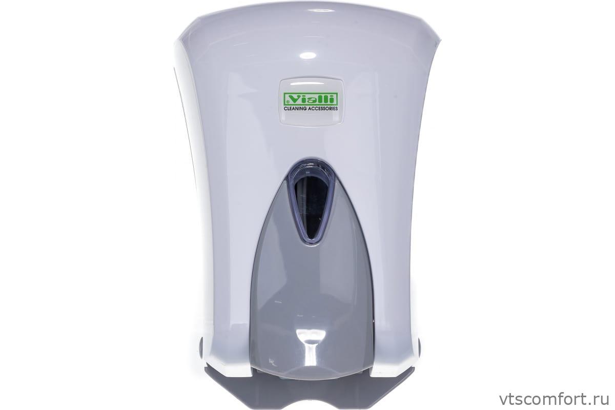 Фото Дозатор жидкого мыла Vialli S6 1000мл белый пластик Изображение Дозатор жидкого мыла Vialli S6 1000мл белый пластик