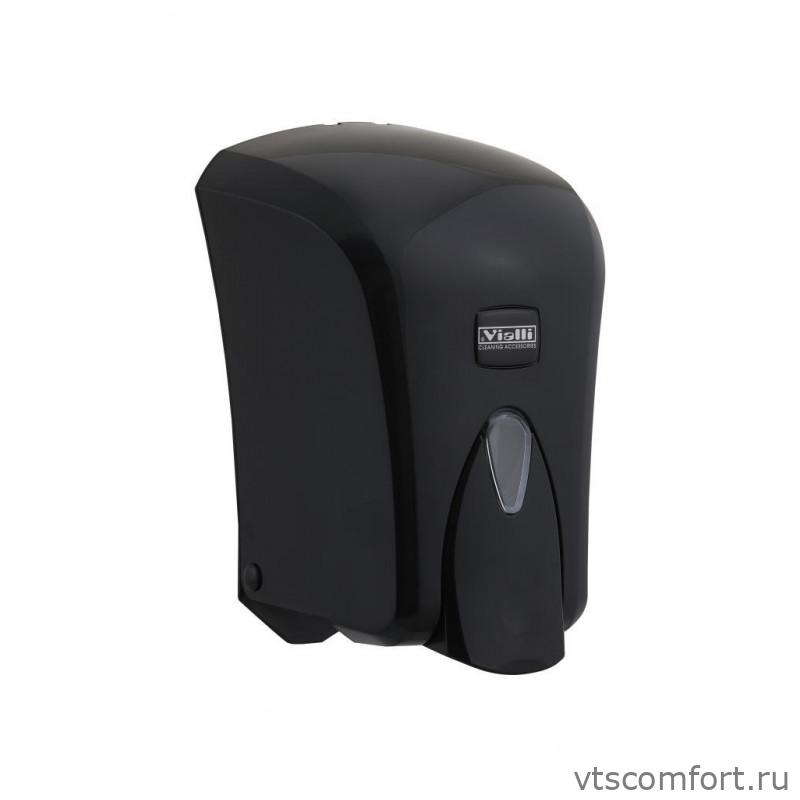 Фото Дозатор жидкого мыла Vialli S6B 1000мл черный пластик Изображение Дозатор жидкого мыла Vialli S6B 1000мл черный пластик