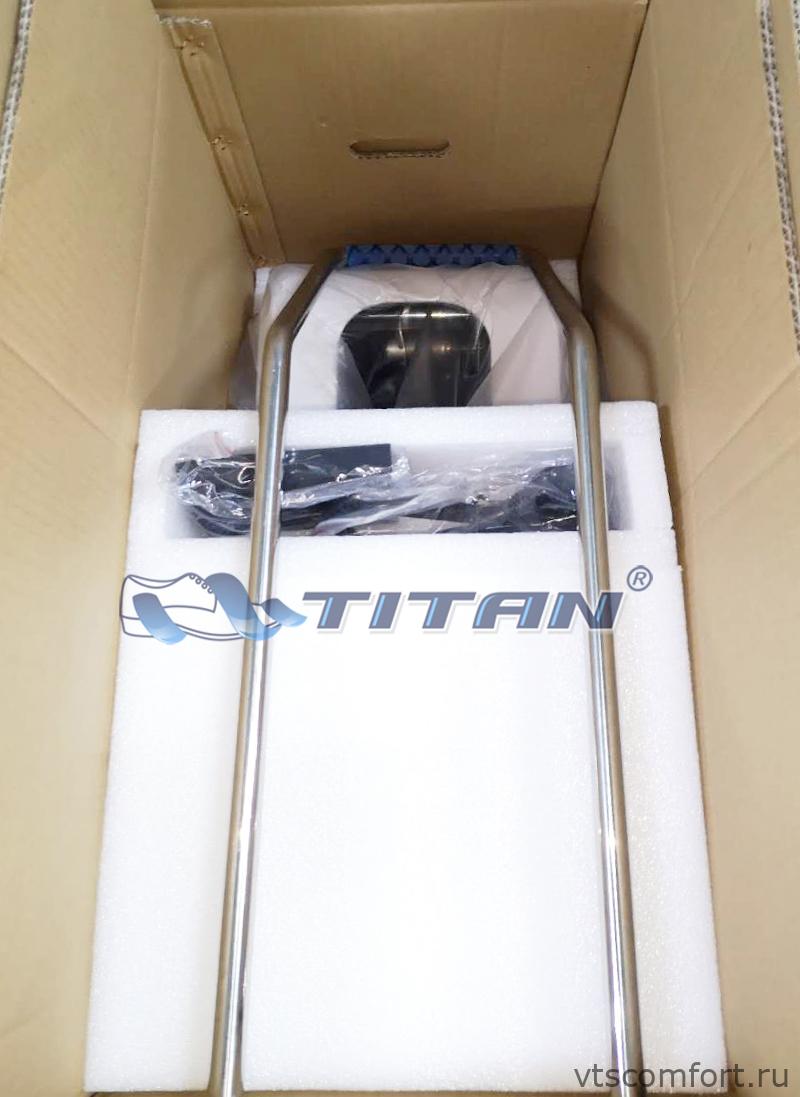 Фото Titan Optimus Аппарат для надевания бахил (бахиломат) белый Изображение Titan Optimus Аппарат для надевания бахил (бахиломат) белый