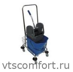 Фото Уборочная тележка Merida УТМ201 на 23 литра с отжимом и корзиной Изображение Уборочная тележка Merida УТМ201 на 23 литра с отжимом и корзиной