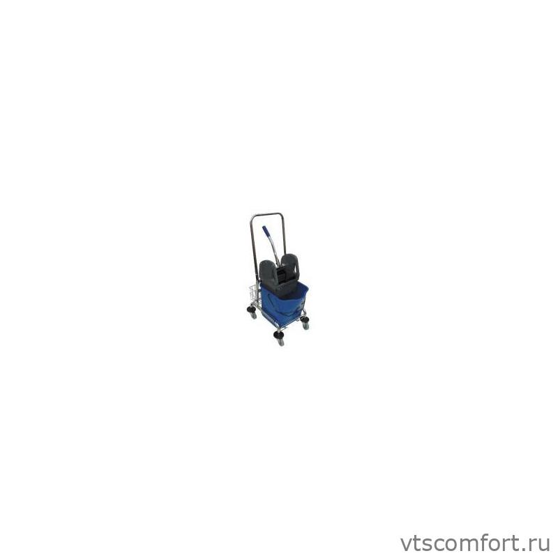 Фото Уборочная тележка Merida УТМ201 на 23 литра с отжимом и корзиной Изображение Уборочная тележка Merida УТМ201 на 23 литра с отжимом и корзиной