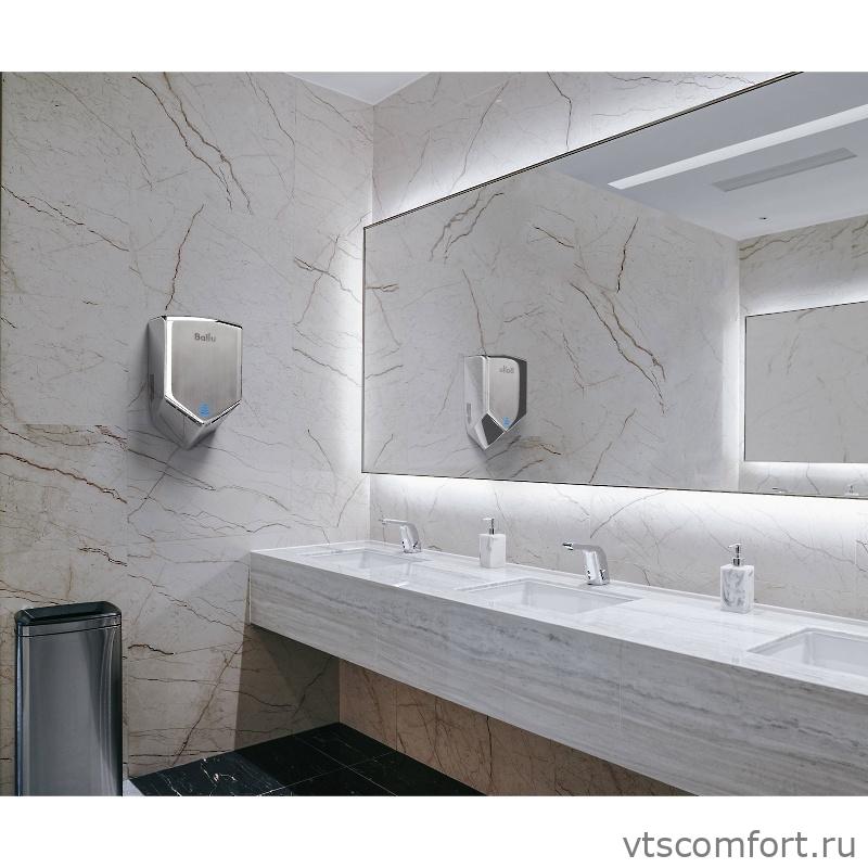 Фото Ballu BAHD-1010 Сушилка для рук высокоскоростная металл Изображение Ballu BAHD-1010 Сушилка для рук высокоскоростная металл